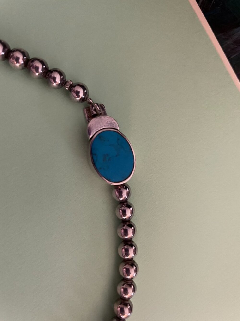 Vintage Taxco Sterling Silver Necklace 16" Reversible Onyx 111 grams 950 Mexico - Picture 9 of 16